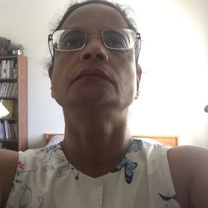 A beautifully embroidered chiffon gown with silver beading all over it.